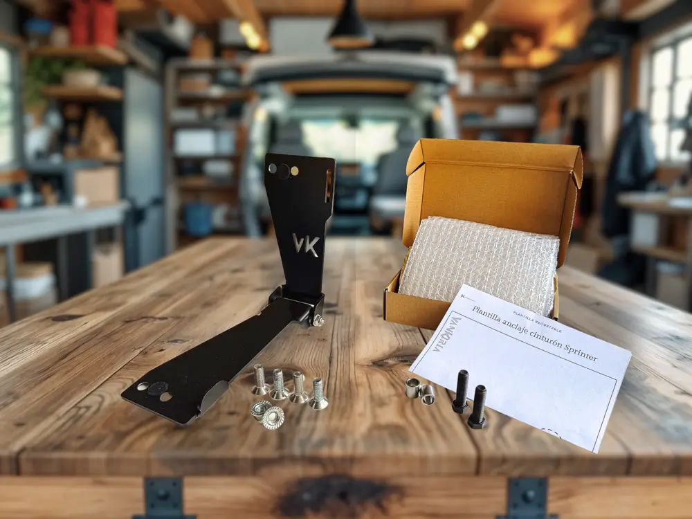 kit soporte freno mano anclaje cinturon mercedes sprinter reducida