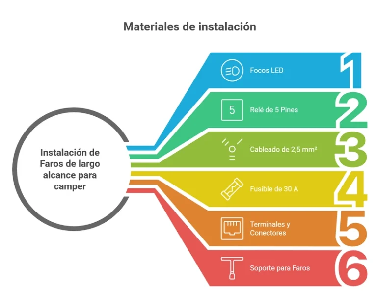 Cómo instalar Luces de Largo Alcance en tu Furgoneta Camper guia